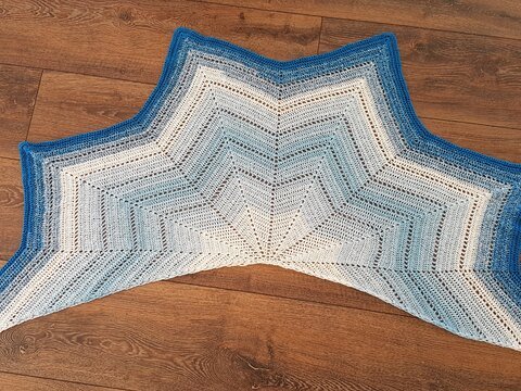 Häkelanleitung Sternentuch Eismeer