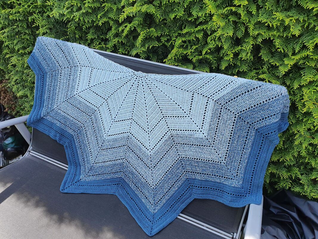Häkelanleitung Sternentuch Eismeer - Bild 7