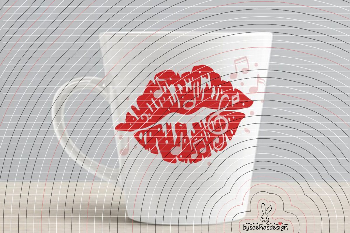 music kiss Plotterdatei SVG DXF - Bild 9