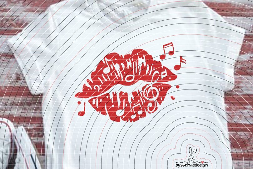 music kiss Plotterdatei SVG DXF