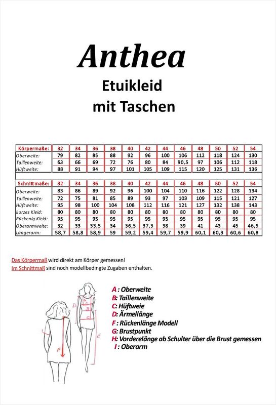 Sheath dress Anthea with Vienna seams from 32 - 54 - Image 8