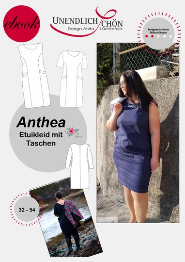 Sheath dress Anthea with Vienna seams from 32 - 54