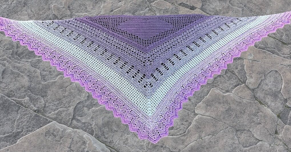 Anleitung Dreieckstuch "Harte Schale, weicher Kern"