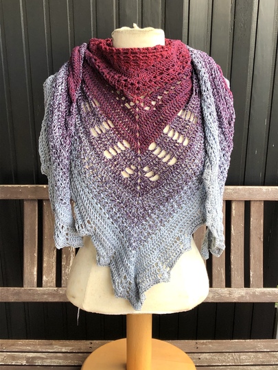 Anleitung Dreieckstuch "Harte Schale, weicher Kern"