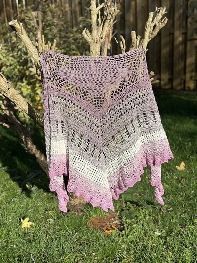 Anleitung Dreieckstuch "Harte Schale, weicher Kern"