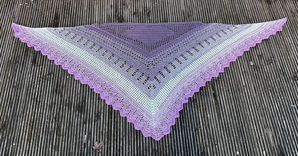 Anleitung Dreieckstuch "Harte Schale, weicher Kern"