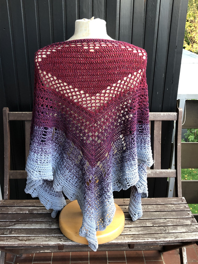 Anleitung Dreieckstuch "Harte Schale, weicher Kern"