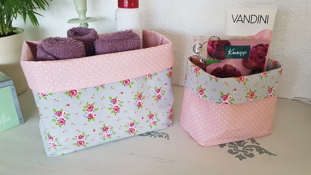 DIY Nähanleitung Wendeutensilo Windelkorb in 2 versch. Größen - Bild 4