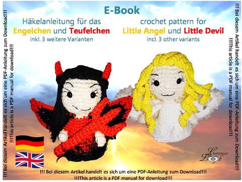 Engel und Teufel Häkelanleitung PDF