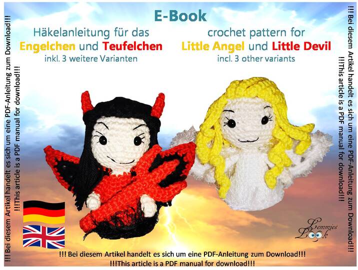 Engel und Teufel Häkelanleitung PDF