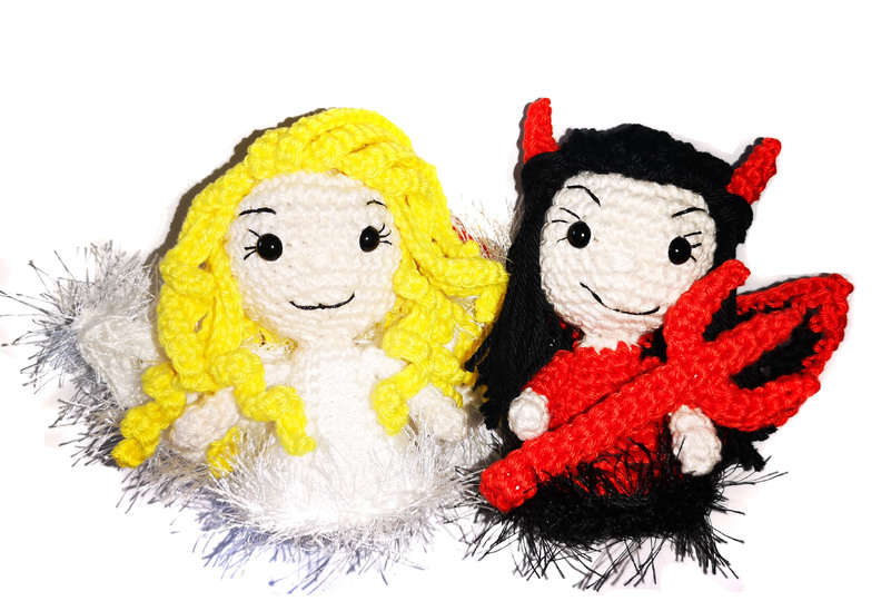 Engel und Teufel Häkelanleitung PDF