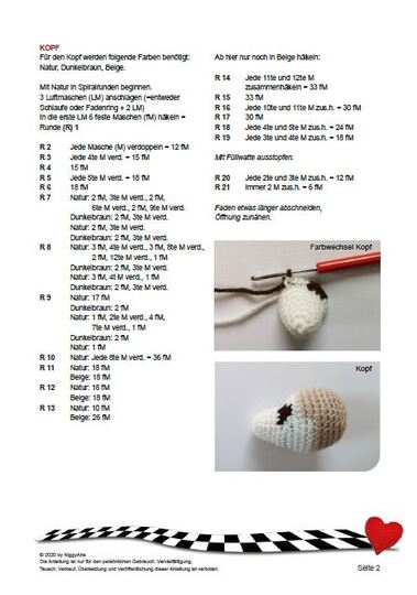 Erdmännchen - Häkelanleitung von NiggyArts