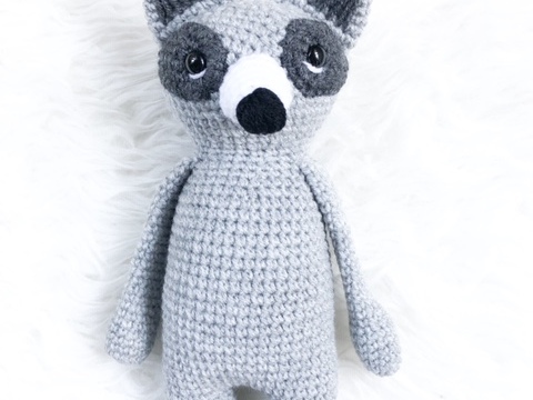 Häkelanleitung Gehopse Kuscheltier Waschbär "Willi"