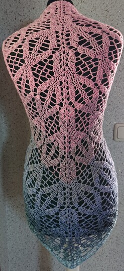 Tuch Lea häkeln Häkeltuch Stola Schultetuch Dreieckstuch