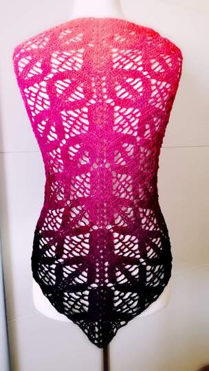 Tuch Lea häkeln Häkeltuch Stola Schultetuch Dreieckstuch