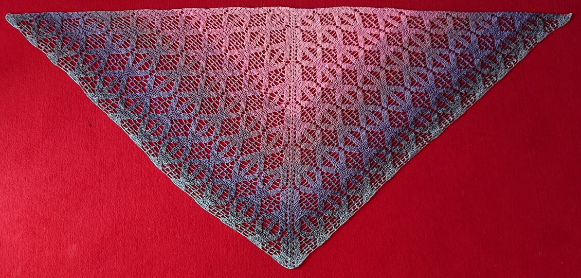 Tuch Lea häkeln Häkeltuch Stola Schultetuch Dreieckstuch