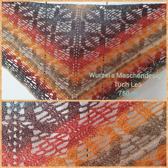 Tuch Lea häkeln Häkeltuch Stola Schultetuch Dreieckstuch