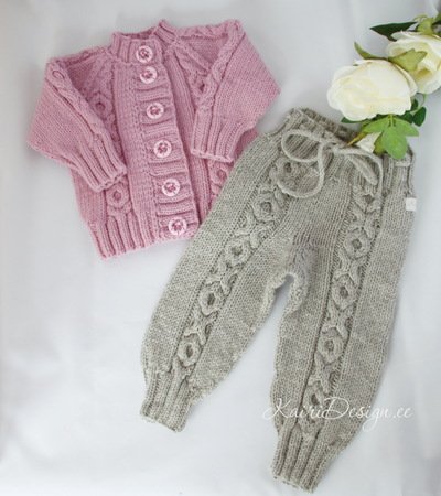 Baby knitted trousers