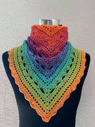 Dreieckstuch + Seelenwärmer Marias Perlen "Franzi"