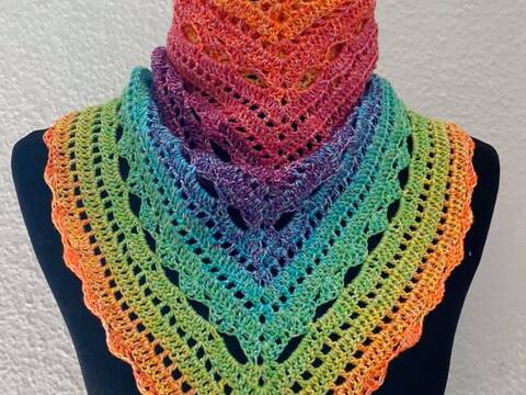 Dreieckstuch + Seelenwärmer Marias Perlen "Franzi"