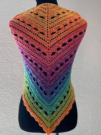 Dreieckstuch + Seelenwärmer Marias Perlen "Franzi"