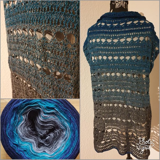 Dreieckstuch + Seelenwärmer Marias Perlen "Franzi"