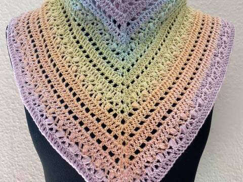 Dreieckstuch + Seelenwärmer Marias Perlen "Mery"