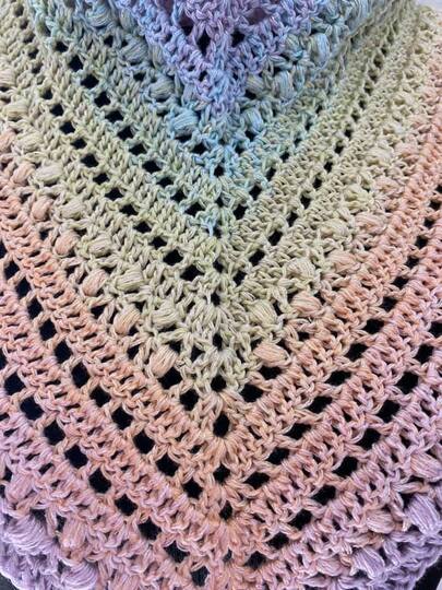 Dreieckstuch + Seelenwärmer Marias Perlen "Mery"