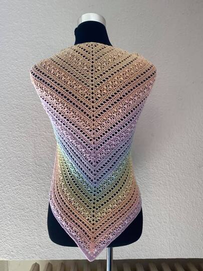 Dreieckstuch + Seelenwärmer Marias Perlen "Mery"