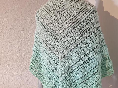 Dreieckstuch + Seelenwärmer Marias Perlen "Maria"