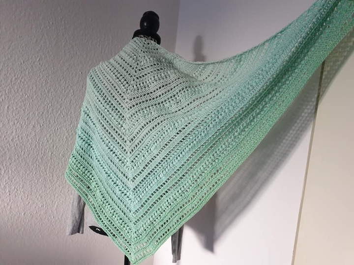 Dreieckstuch + Seelenwärmer Marias Perlen "Maria"