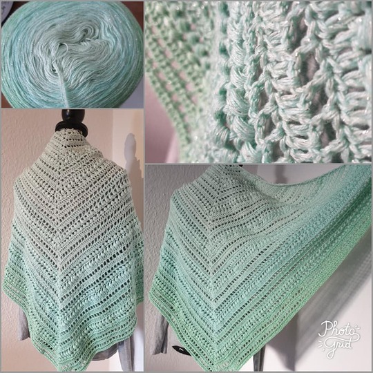 Dreieckstuch + Seelenwärmer Marias Perlen "Maria"