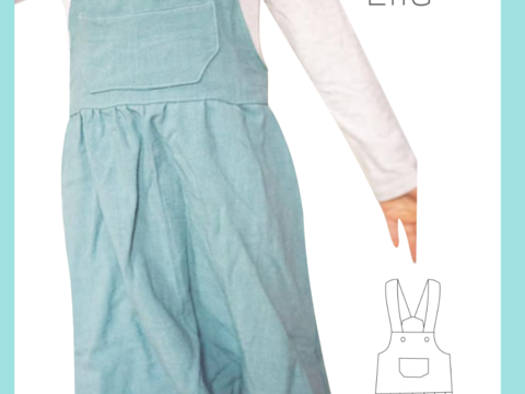 Latzkleid Kleid Elia nähen Gr. 98-122