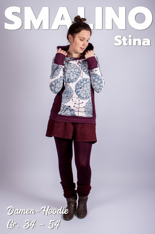E-Book Damen-Hoodie "Stina" Gr. 34-54