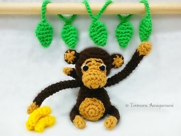 Crochet pattern Little monkey! PDF Ternura Amigurumi English - Deutch- Dutch