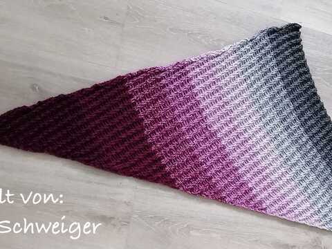 Anleitung: Asymmetrische Tuch "Two times"