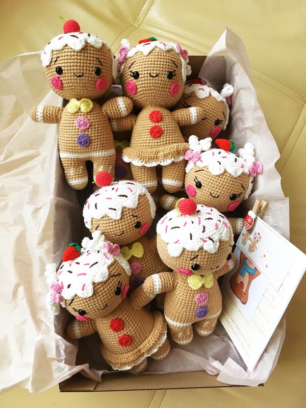 Crochet Amigurumi pattern Gingerbread man and girl toys - Image 3