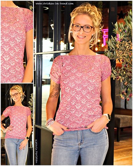 Knitting Pattern for a Summer Top Lace Pattern | Knitted Top #Butterfly