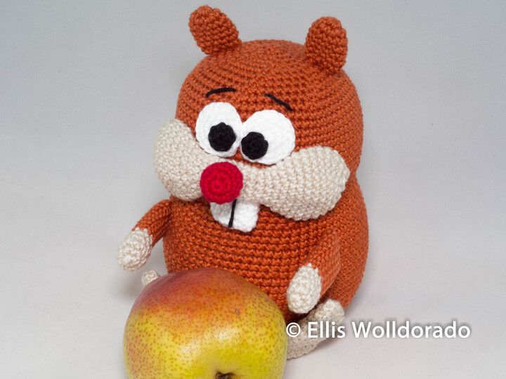 Hamster Goldi, Amigurumi, Häkelanleitung