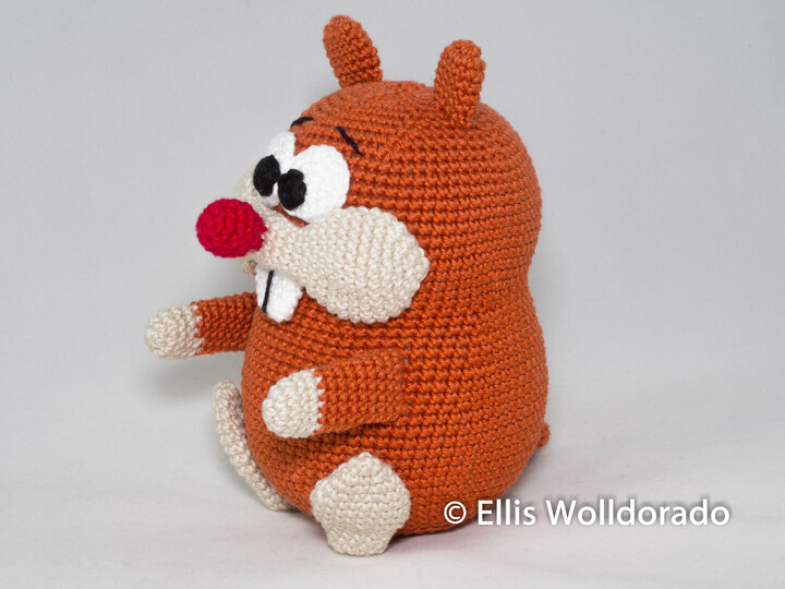 Hamster Goldi, Amigurumi, Häkelanleitung