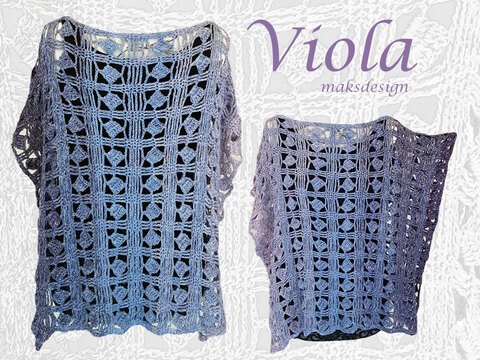 Häkelanleitung Big Shirt oder Tunika Viola