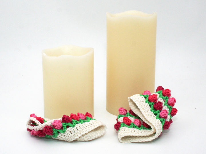 Tulpen Glas-Hülle - Deko, Upcycling - Häkelanleitung