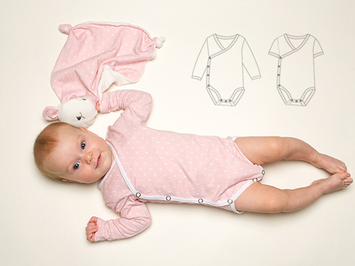 Baby Set CIELO – Bodysuit Pants Hat Teddy PDF Preemie-3y