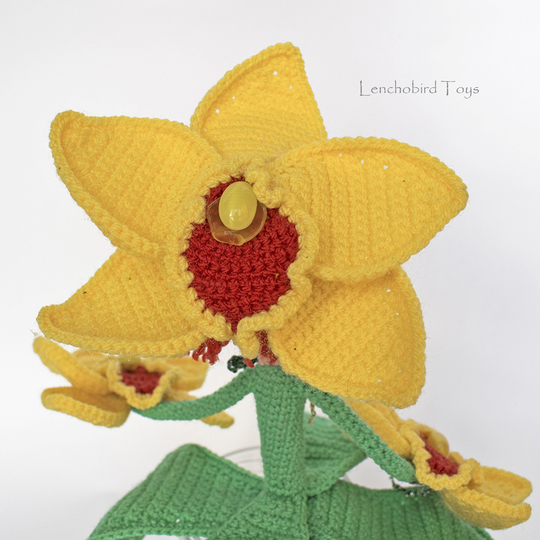 Amigurumi pattern for the Orchid flower Art doll