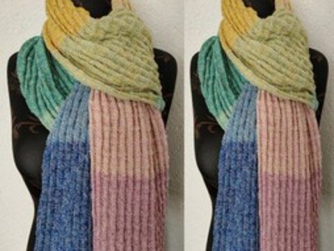 Strickanleitung Schal "Rauf und runter"