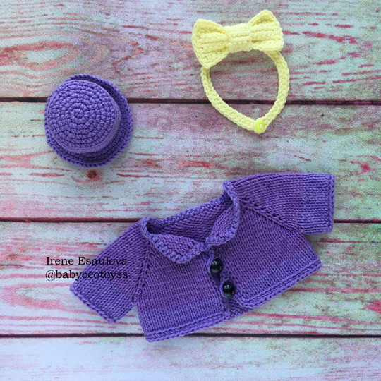 Crochet and Knitting Amigurumi Pattern Plush Fox Ferdy in outfit