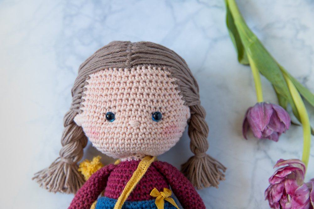 Amelie Puppe Amigurumi OHNE Puppentragetasche Häkelanleitung - Bild 2