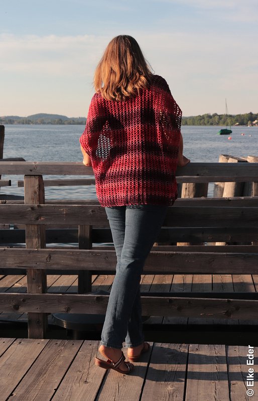 Crochet Pattern Summer Tunic “Rosenrot” – airy boho top with belt - Image 5