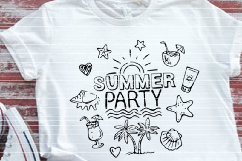 Summerparty Plotterdatei SVG DXF