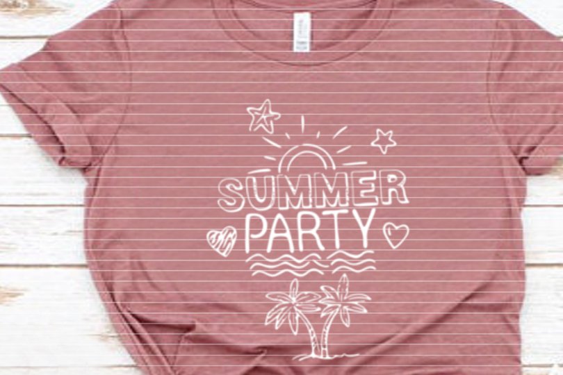 Summerparty Plotterdatei SVG DXF